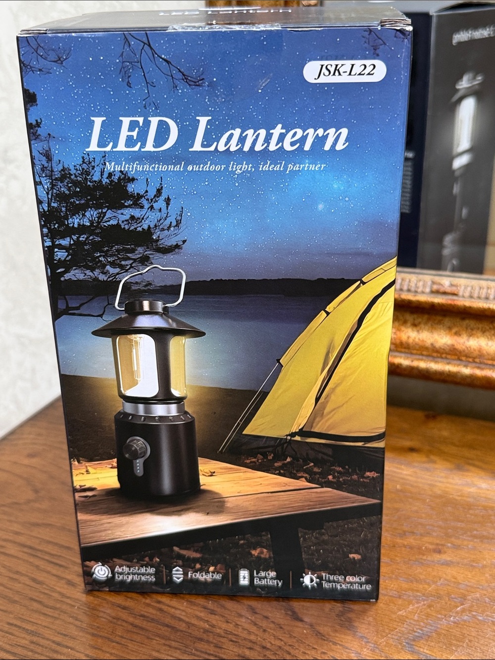 Phylosal Retro Classic Camping LED Lantern - Black.